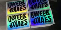 Image 3 of Custom Design Black Printing Hologram Destructible Eggshell Stickers