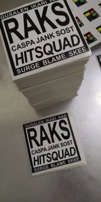 Image 2 of Custom Design Black Printing Eggshell Stickers