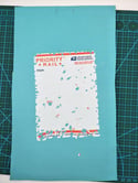 Free Shipping 50pcs/100pcs Big Size 4.25"x5.75" Blank Priority Mail Eggshell Stickers
