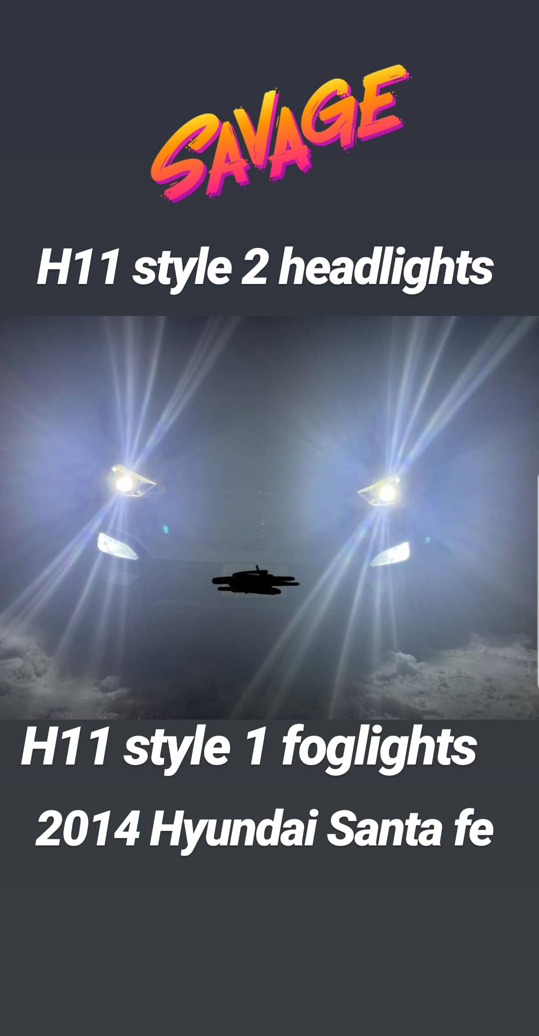 Image of Performance Bodega h8, h9, h11  (style 2) vehicles 2010 or newer equipped with factory projectors