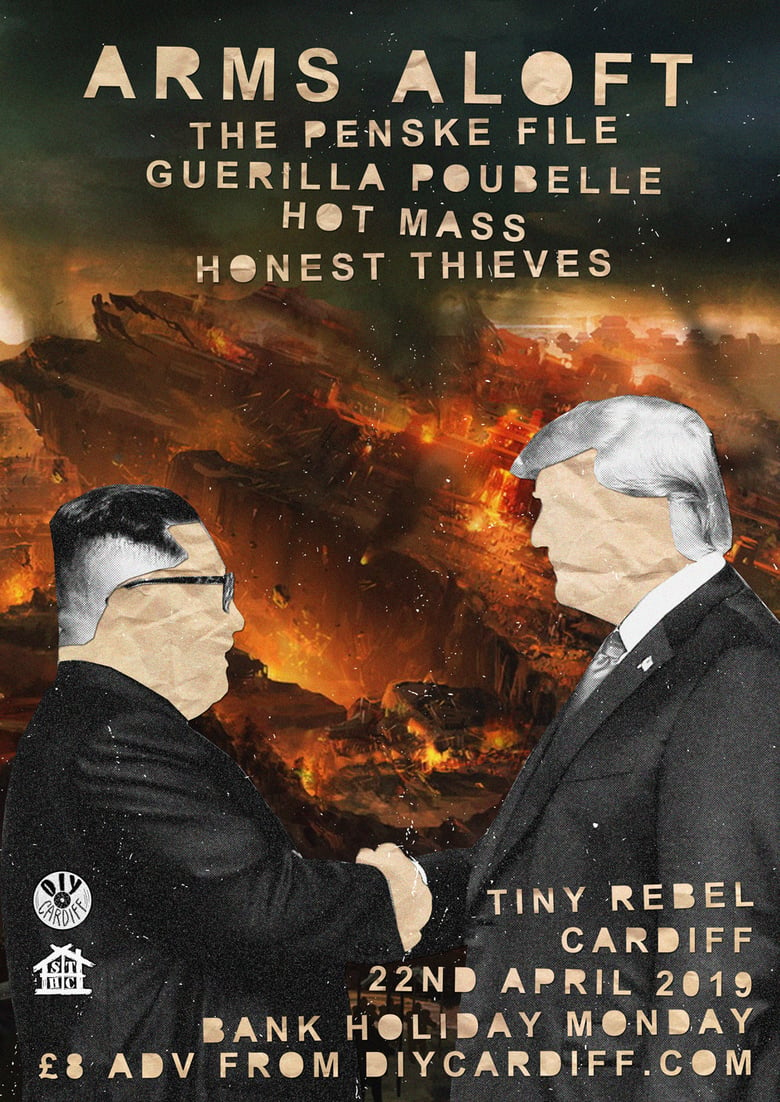 Image of Arms Aloft, The Penske File, Guerilla Poubelle, Hot Mass, Honest Thieves @ Tiny Rebel