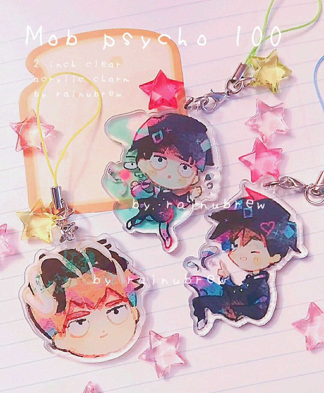 Image of Mob Psycho 100 | 2 inch charms