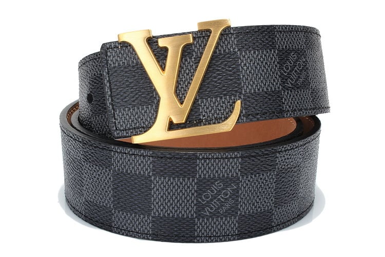 Image of Louis V belt checker/blk