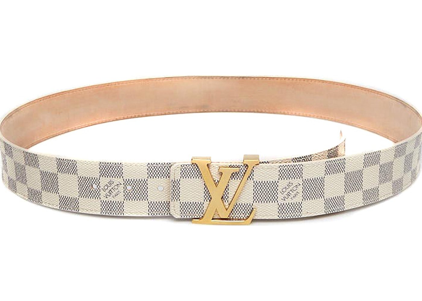 Image of Louis V belt checker/white 