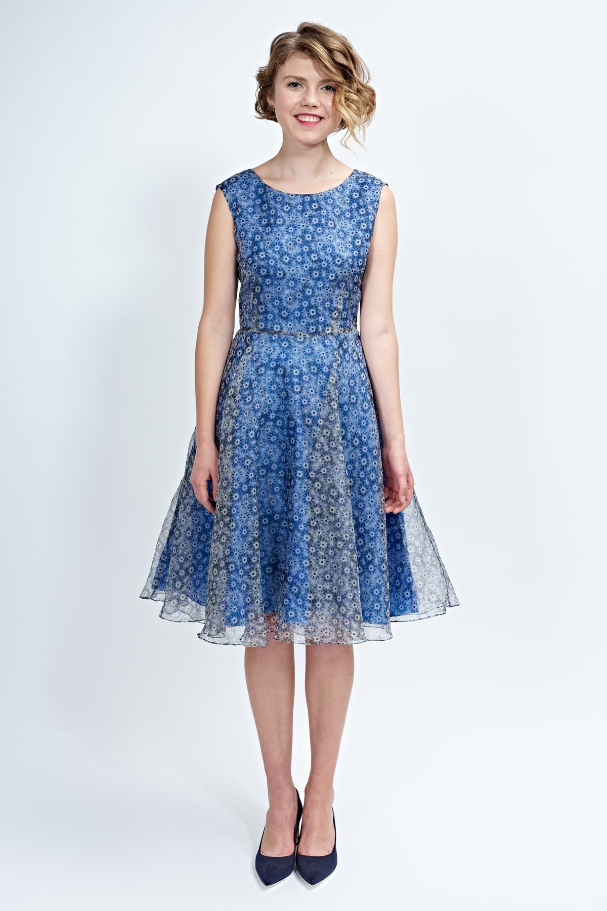 Image of Daisy dress in blue