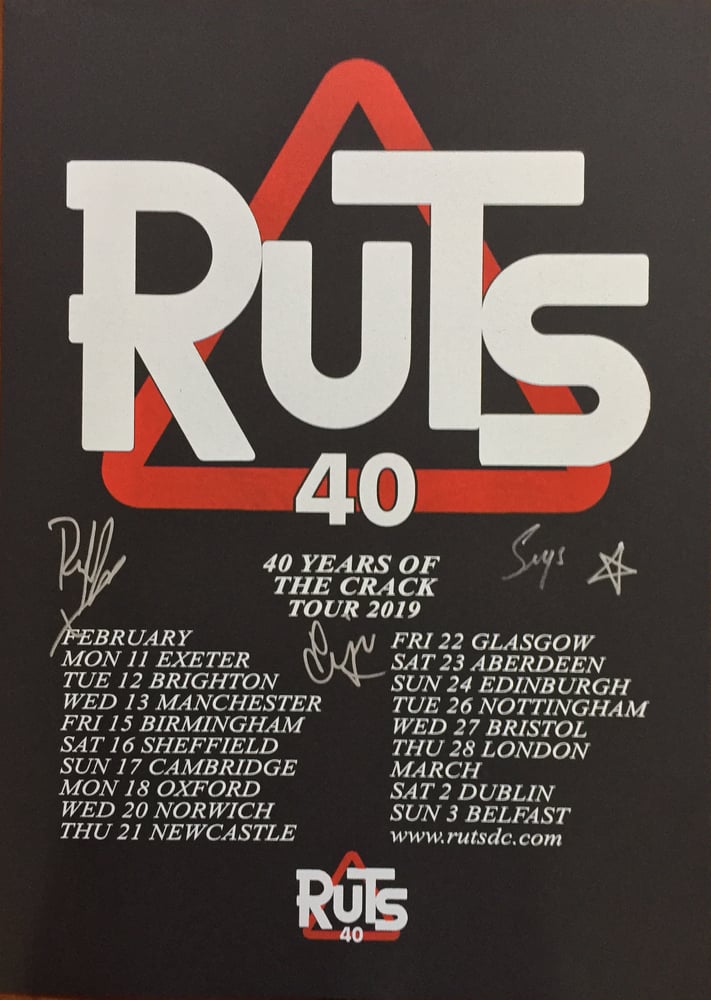 Image of 40 Anniversary 'Crack' Tour print Signed 
