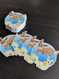 Pikachu and Eevee Sticker
