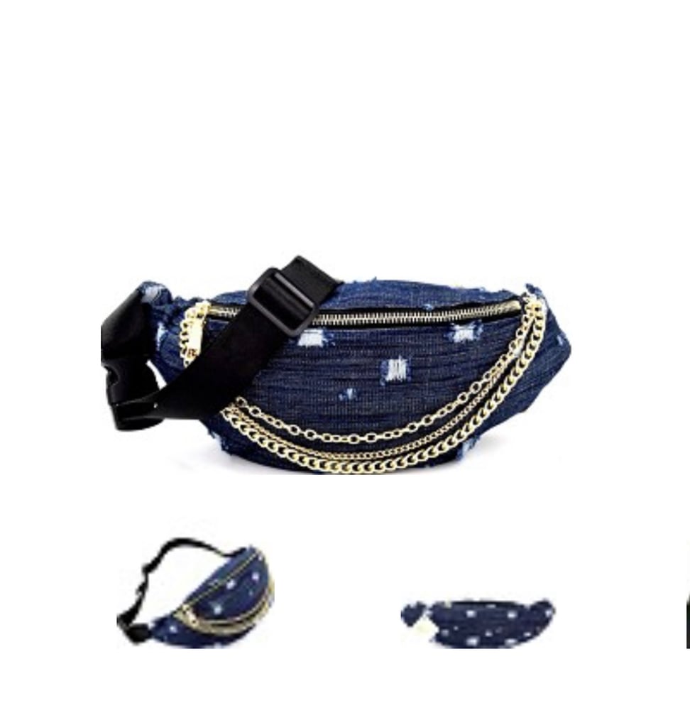 Image of Frayed Chain Fanny Packs