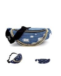 Image 2 of Frayed Chain Fanny Packs