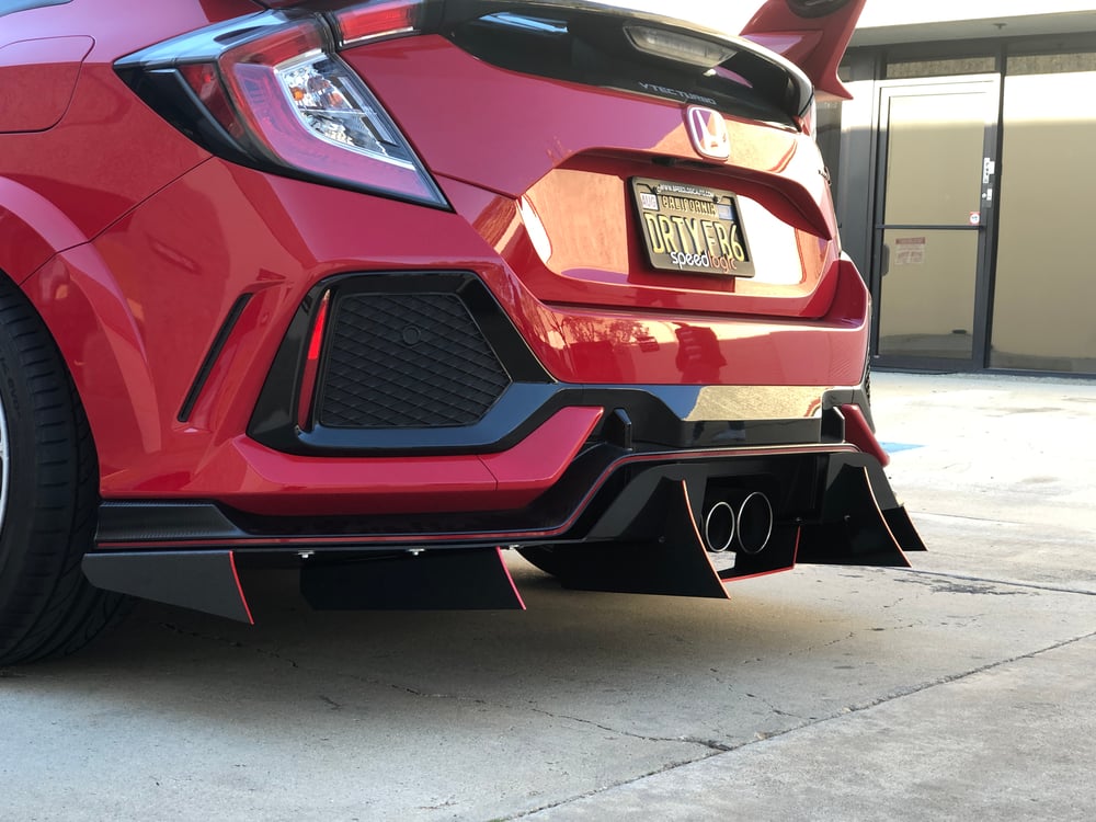 DownForceSolutions — 2017+ Honda Civic Type R rear Diffuser