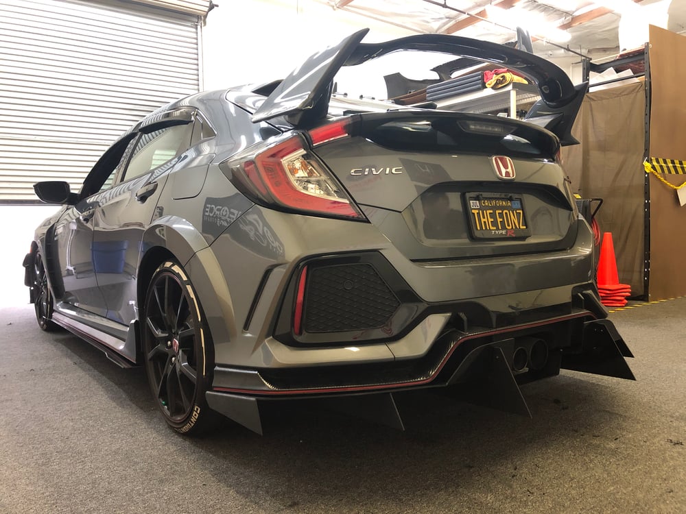 DownForceSolutions — 2017-2021 Honda Civic Type R rear Diffuser