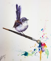 Image 1 of 'Fairy Wren'  A4 Glicee Print