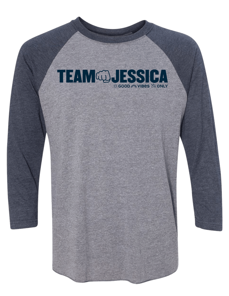 Image of Team Jessica Adult Baseball Tee