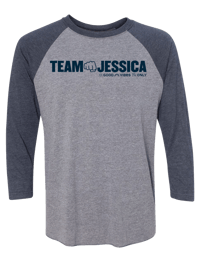 Team Jessica Adult Baseball Tee