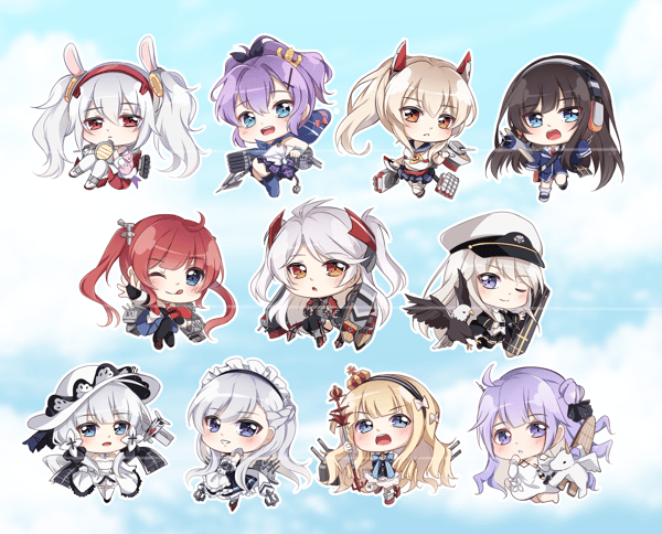 Image of Azur Lane Charms/Standees
