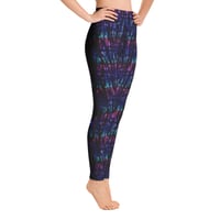 Image 3 of Watercolor Drips Yoga Pants