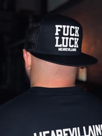 Image 4 of FUCK LUCK SnapBack hat