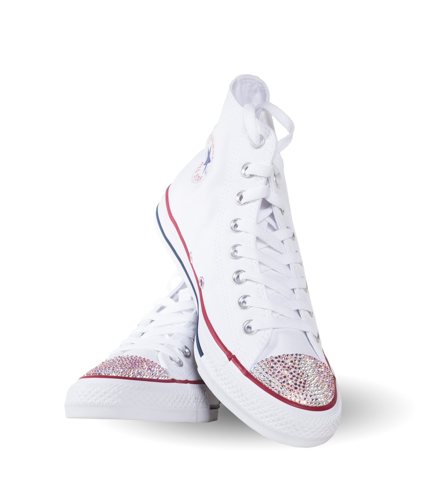 Adult White Converse with 