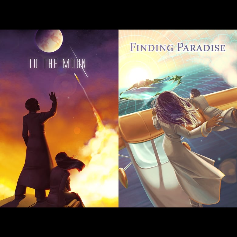 Image of Poster Bundle: To the Moon & Finding Paradise