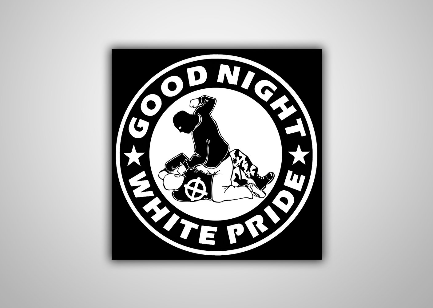 Image of 100 Autocollants "GOOD NIGHT WHITE PRIDE"