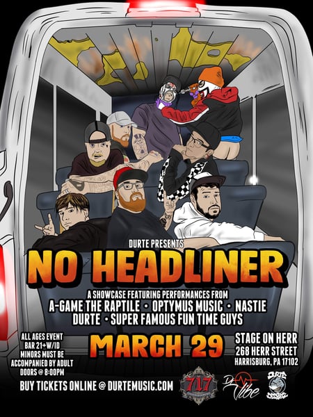 Image of "No Headliner" show ticket