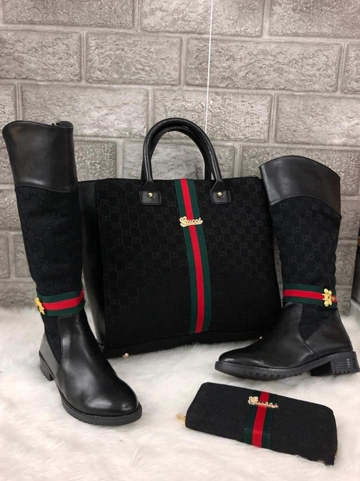 Image of 3 Piece Gucci Inspired Riding Boot Set