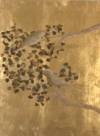 Image 2 of Birds on Gold Panel