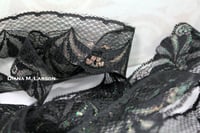 Image 3 of Black iridescent lace
