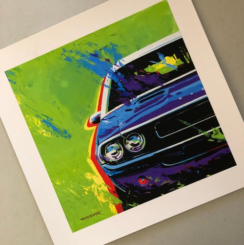 Image of "Duel" Old Color 13"x13" Print