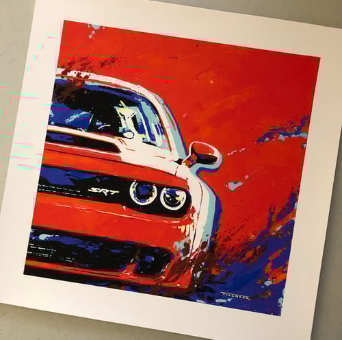 Image of "Duel" New Color 13"x13" Print