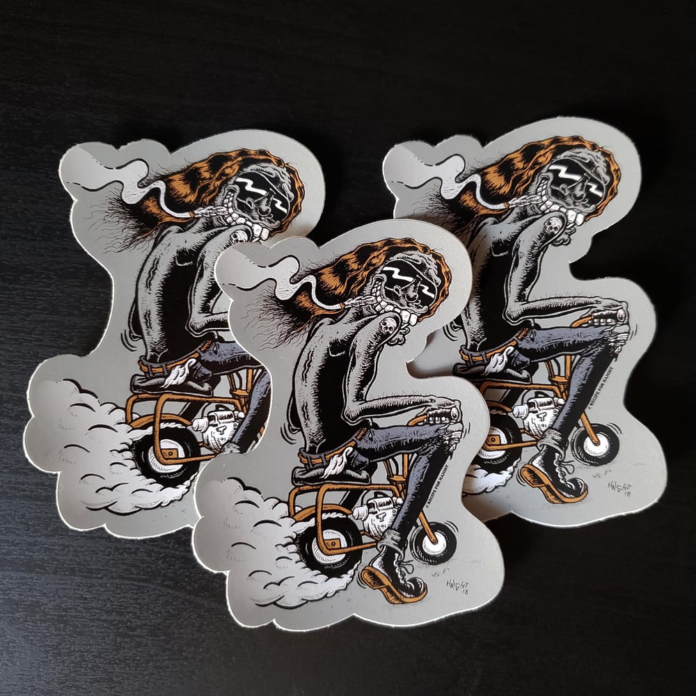 "Double Burnout" Sticker