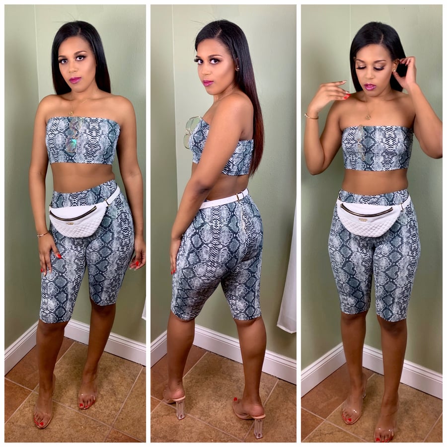 Image of Snake Print 2 Piece