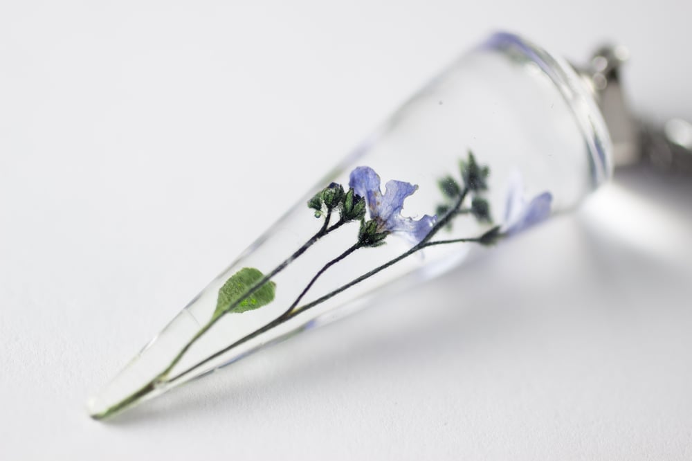 Image of Chinese Forget-Me-Not (Cynoglossum amabile) - Conical Pendant #4