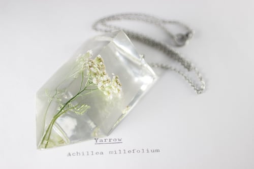 Image of Yarrow (Achillea millefolium) - Chunky Statement Piece Prism Necklace