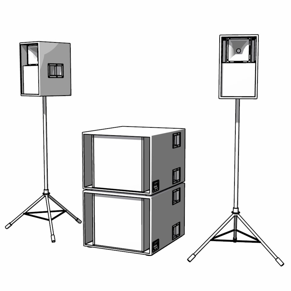 Image of 2 x General + 2 x Unibass = RC Audio 2