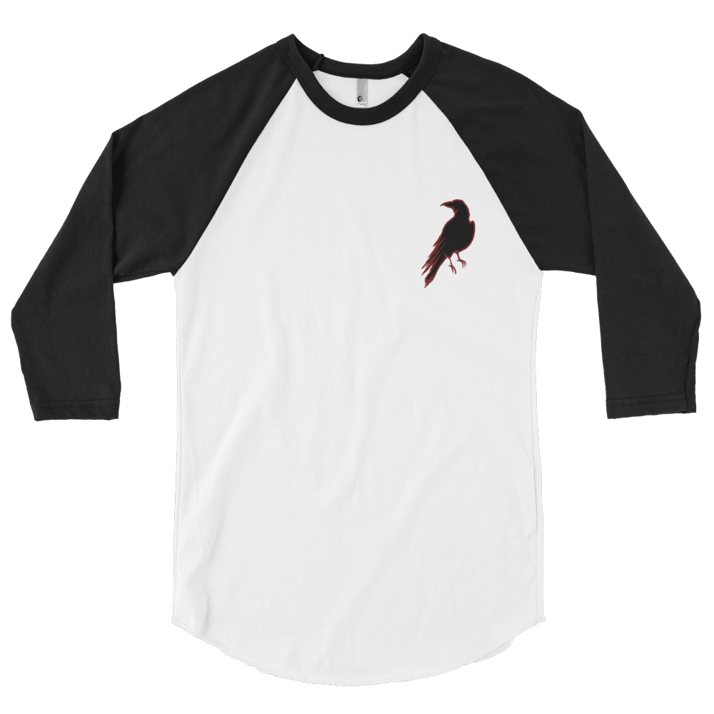 Image of Crow Logo Baseball T shirt 