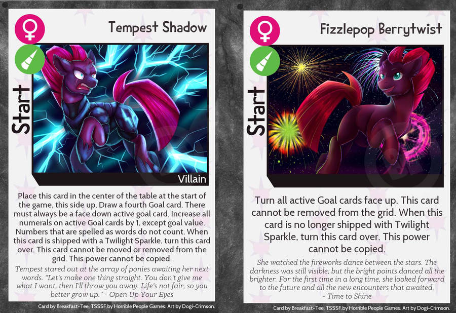 Dual Sided Holographic Tempest Start Card