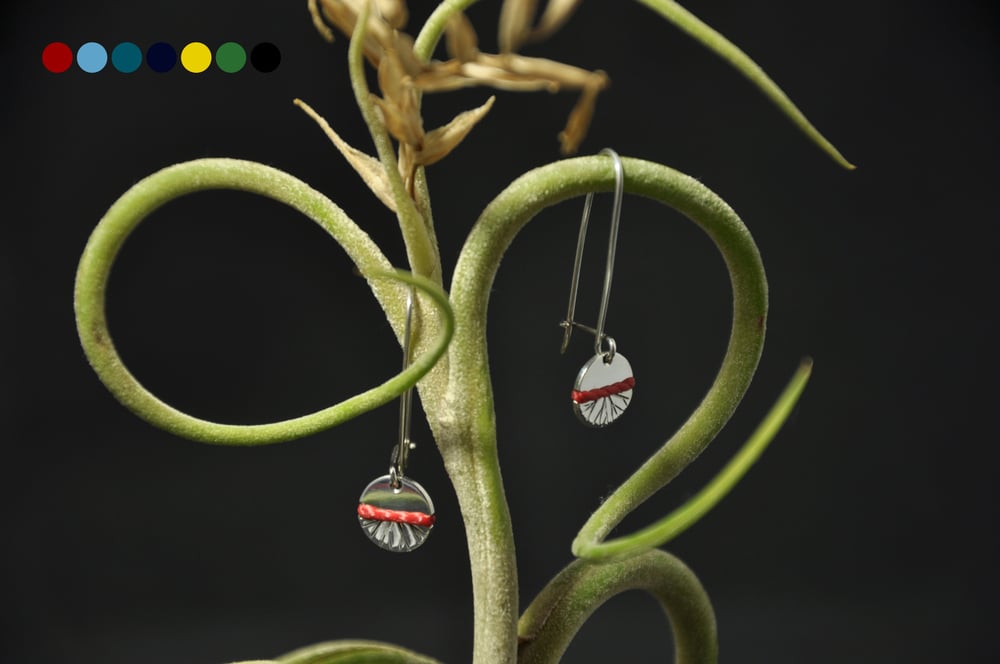 Image of Pastilles flocons - Boucles d'oreilles argent 925