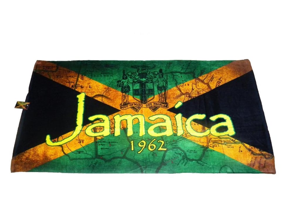 Jamaica Flag 1962 towel 