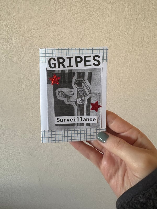 Image of Gripes: surveillance mini zine 