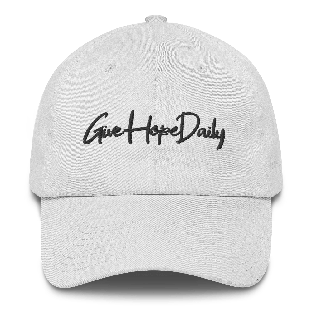 Give Hope Daily "Kate hat" White