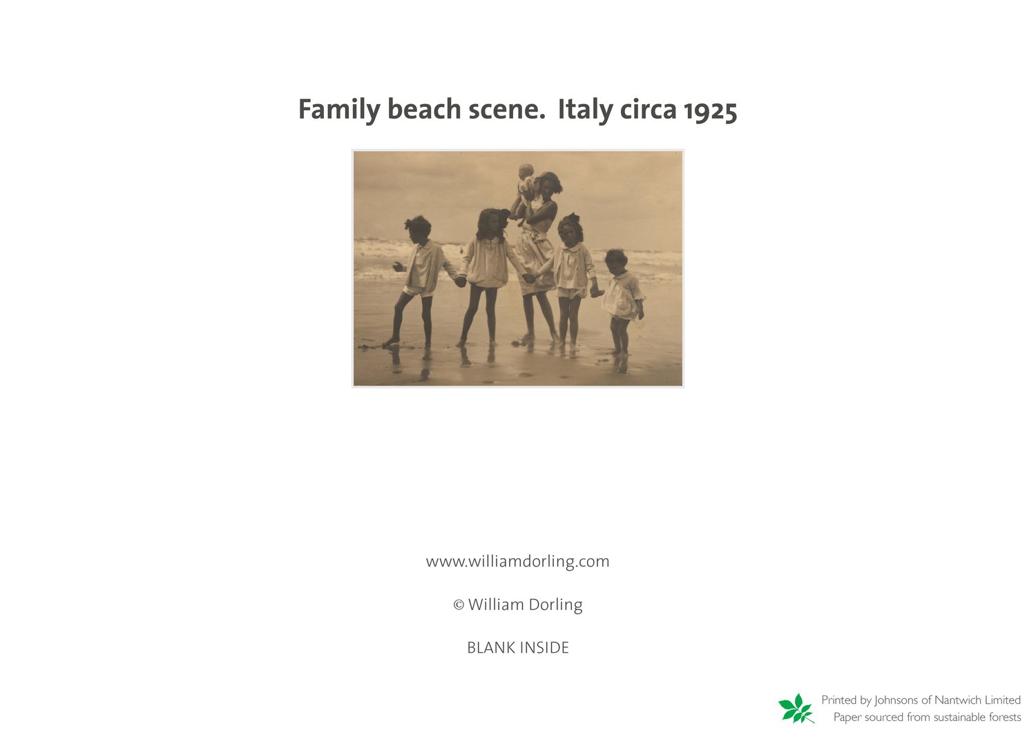 Image of Family beach scene. Italy circa 1925