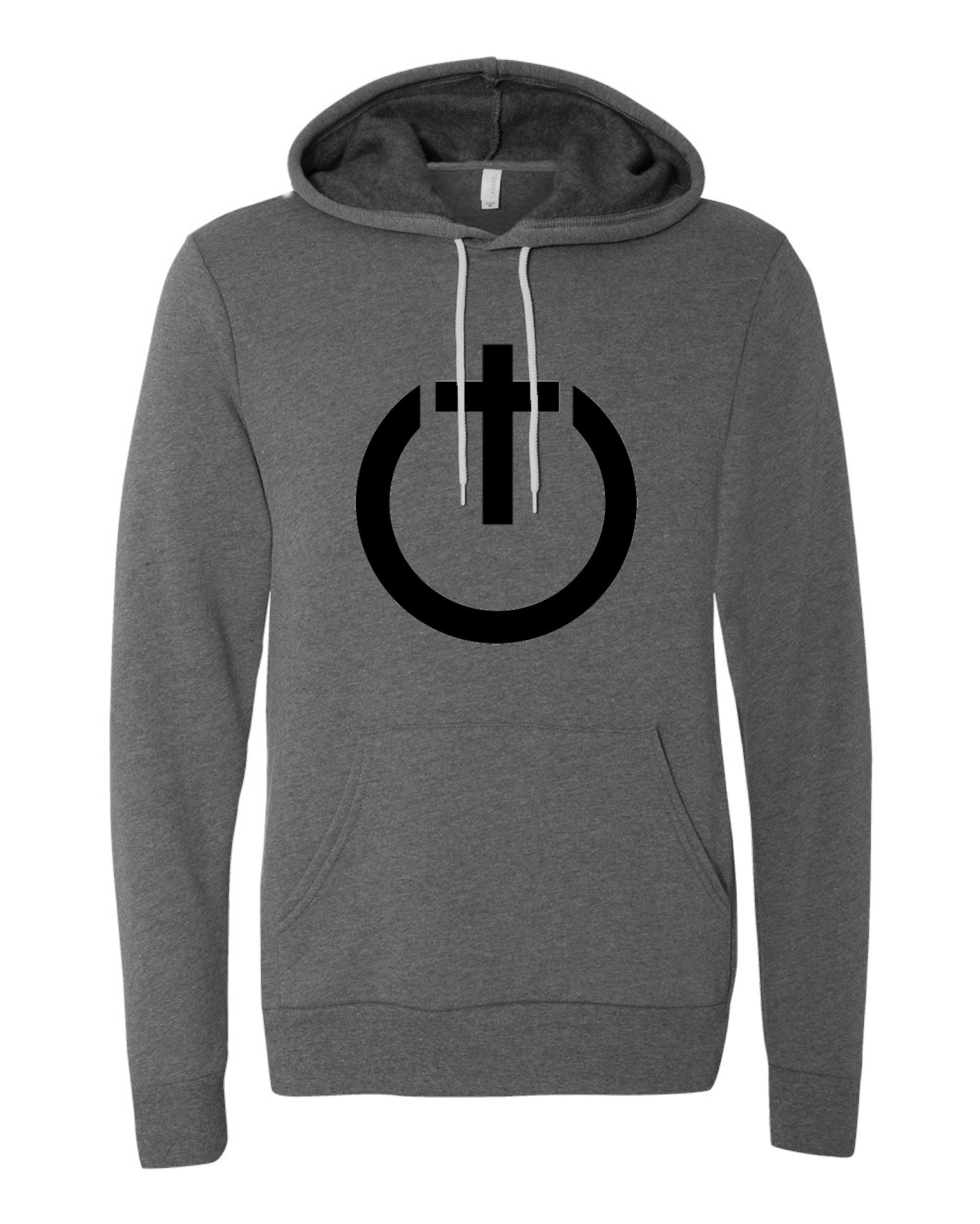 Image of BLACK & HEATHER GREY UYP LOGO HOODIE