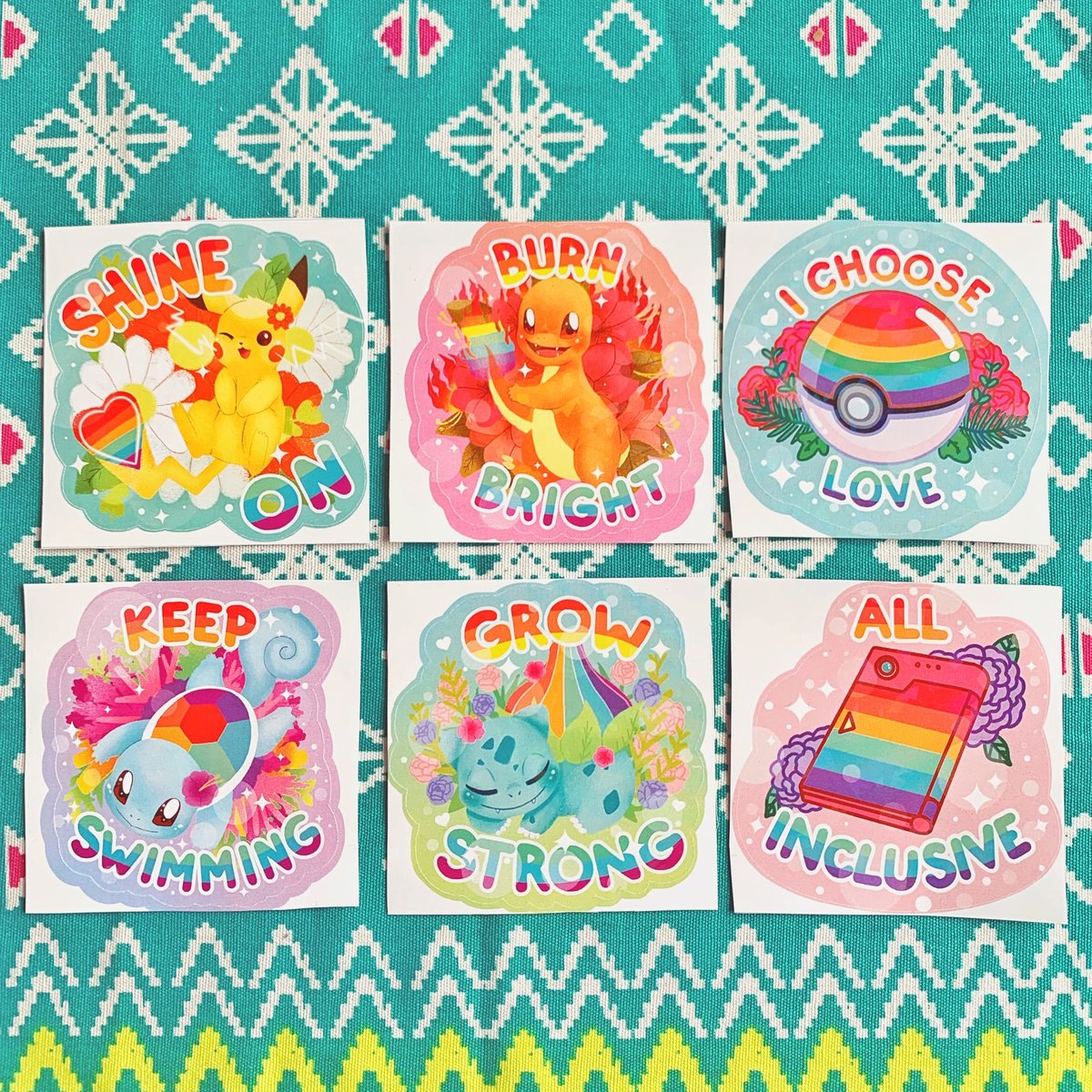 Image of LGBTQ+ Holographic Starter Stickers