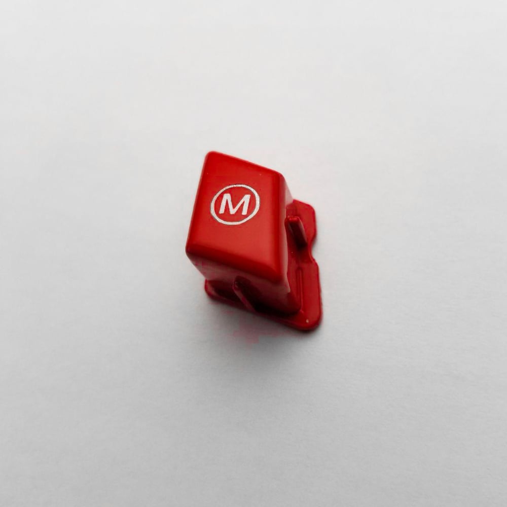 Image of Gloss Red M Steering Wheel Button