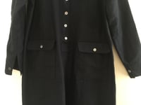 Image 2 of placket shirt dress with flap pockets