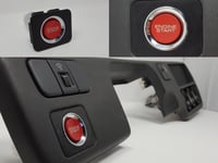 Image 1 of 92-95 Honda Civic (All) S2000 Push Button Start Panel (Power Mirror Switch Slot Mount)