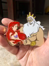 Ariel/Triton Daddy Daughter Pin (Seconds Grade)