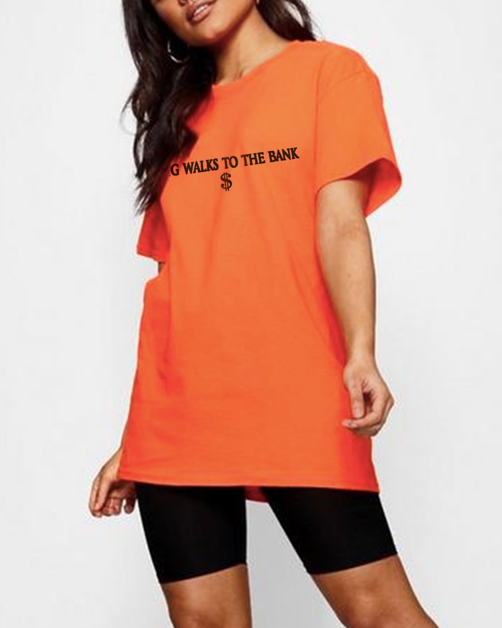 Image of "Long Walks to the Bank" Box T-Shirt