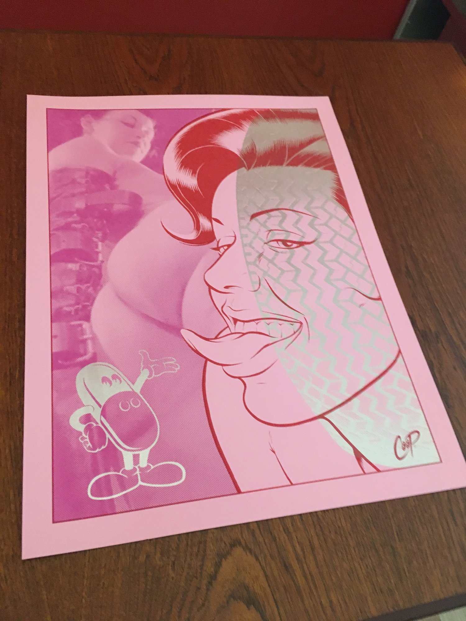 Image of WHERE THE RUBBER MEETS THE ROAD Silkscreen Print